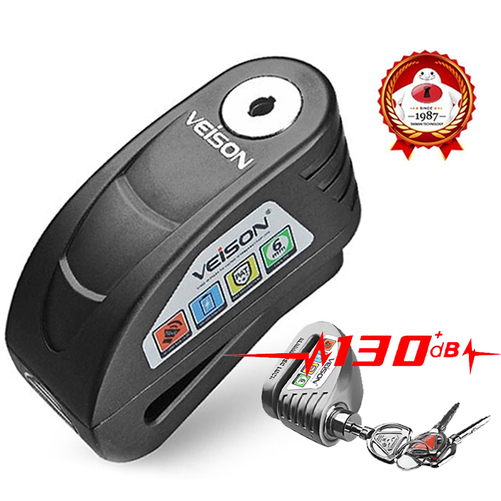 Disc Lock Brake - Motorcycle Alarm Lock Bike Disc Lock