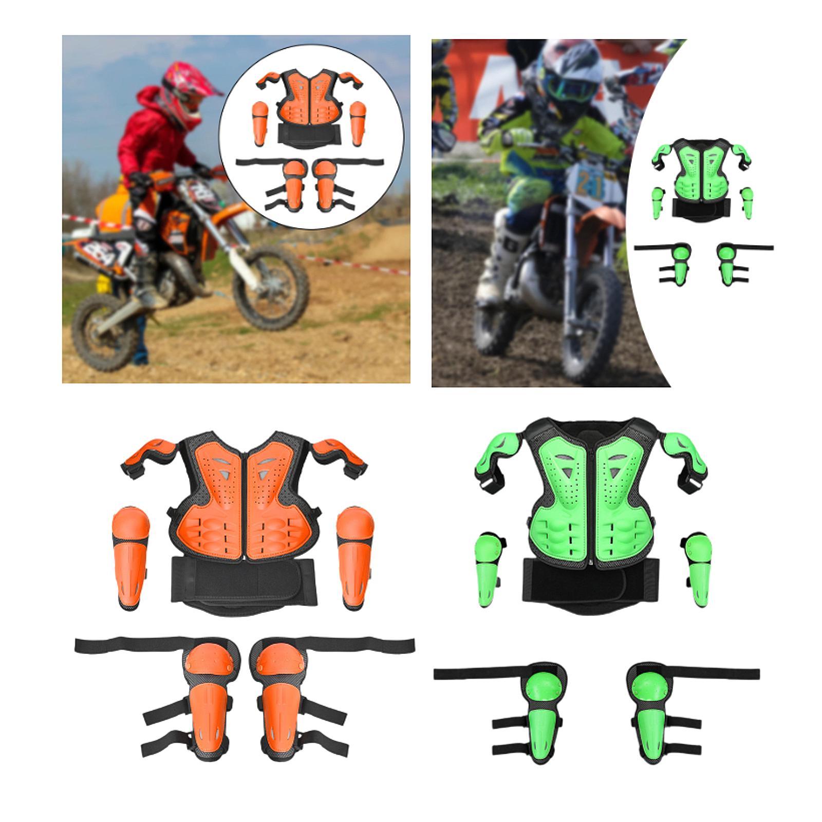 Motorcycle Gear Vest - Kids Motorcycle Motocross Gear Set Armour