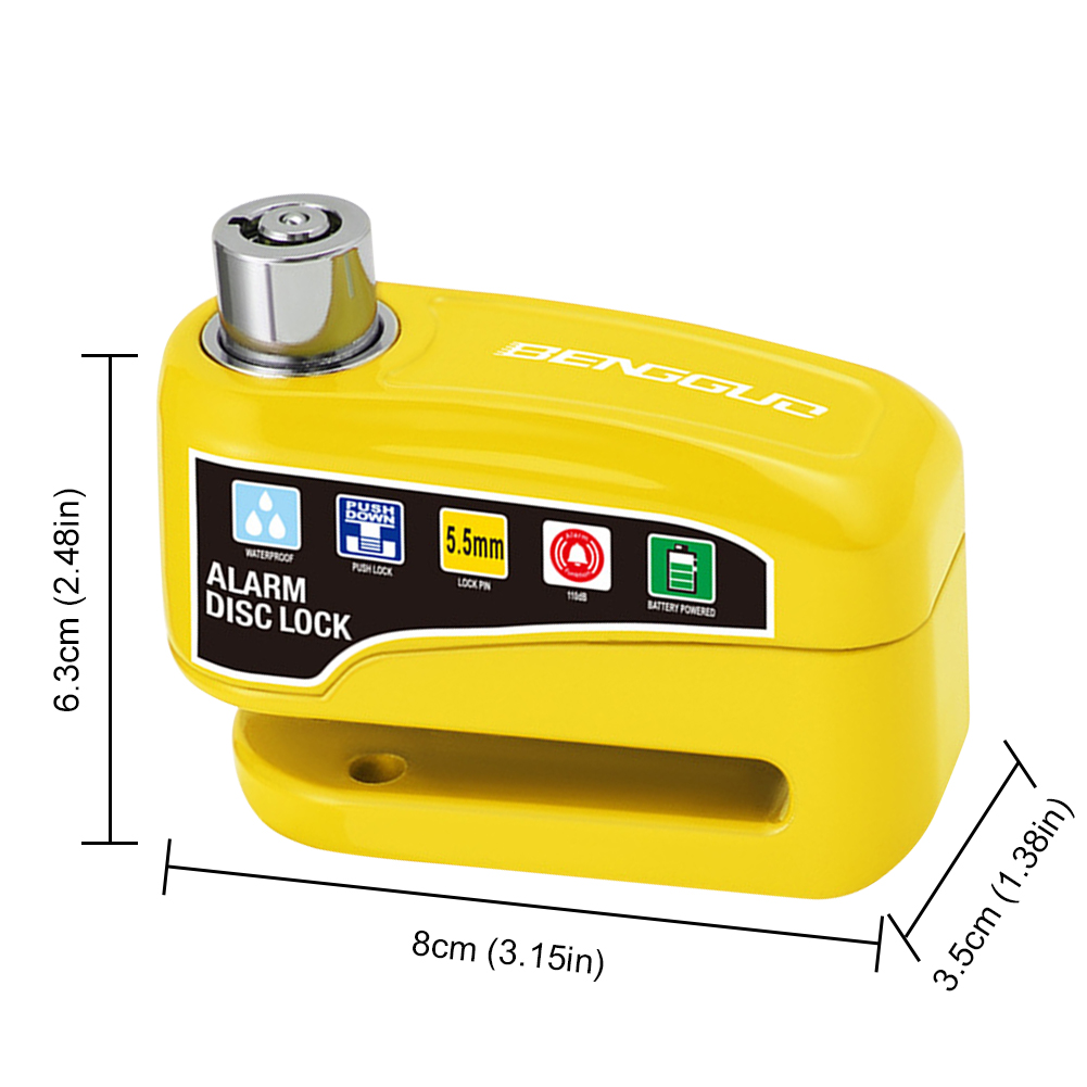 Bicycle Alarm Disc Brake Elect - Disc Lock Brake recension och pris