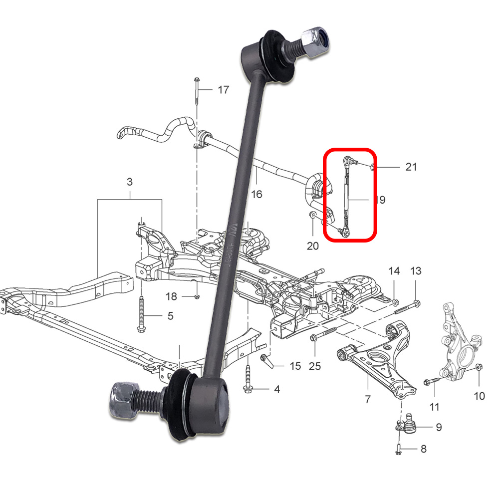 FRONT Stabilizer Link L/R for  - Motorcycle Gear Near Me recension och pris