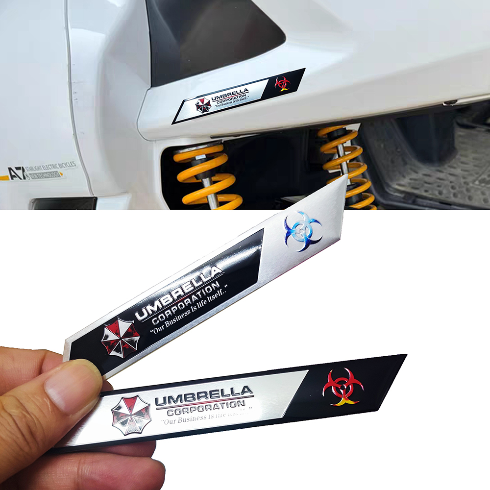 Umbrella 3D Metal Car Stickers - Motorcycle Gear Logo recension och pris