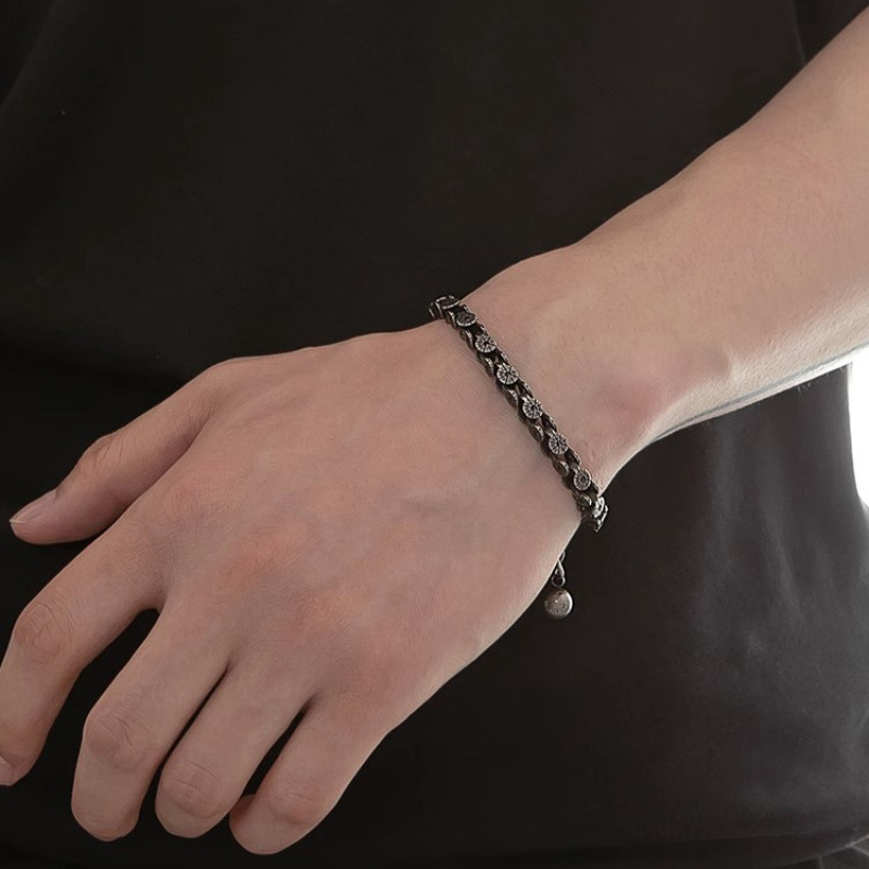 Stainless Steel Bracelet Men G - Motorcycle Gear Pattern recension och pris