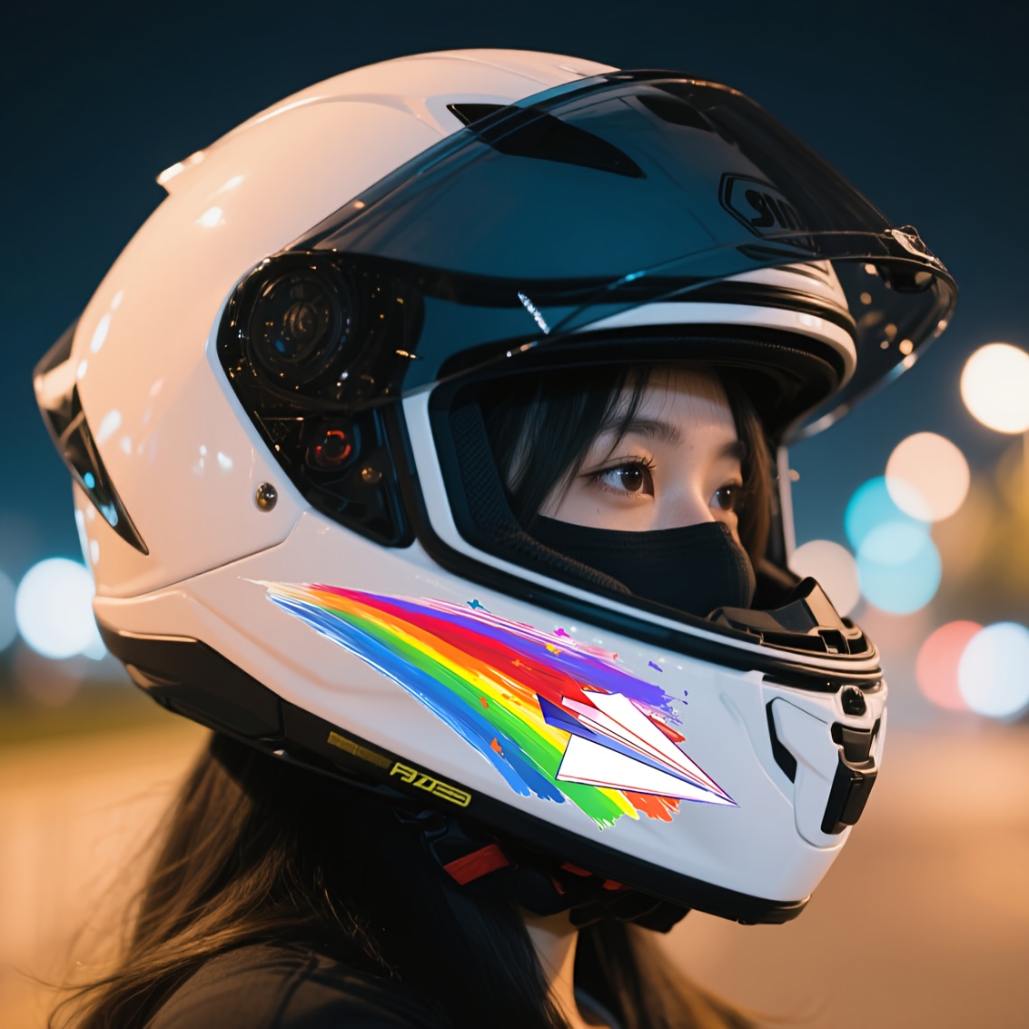 Motorcycle Helmet Stickers, 2  - Motorcycle Gear Pattern recension och pris