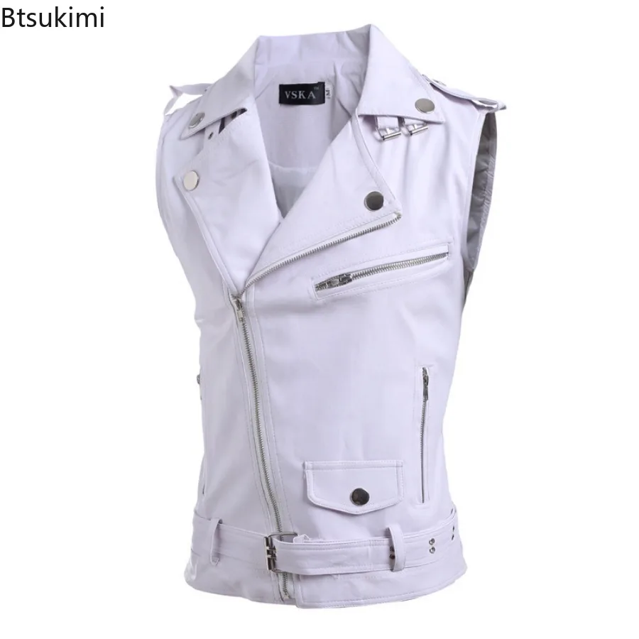 2026 Men's Casual PU Leather V - Motorcycle Gear Vest recension och pris