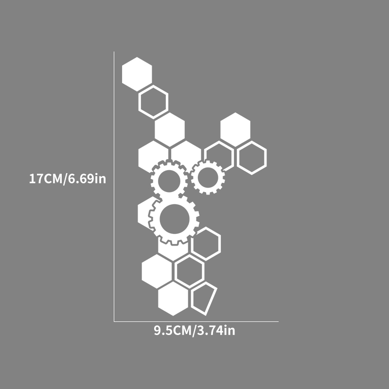 Gear Pattern Motorcycle Decal  - Motorcycle Gear Pattern recension och pris
