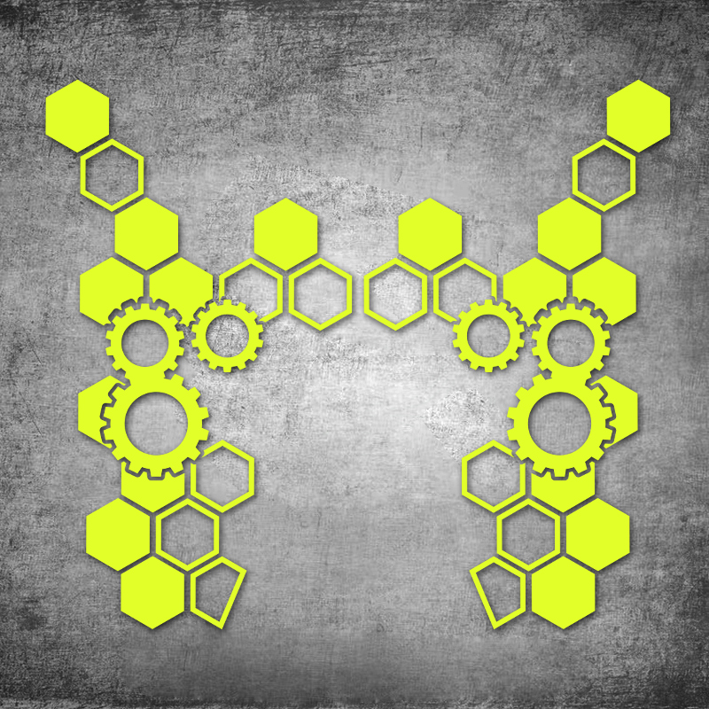Gear Pattern Motorcycle Decal  - Motorcycle Gear Pattern recension och pris