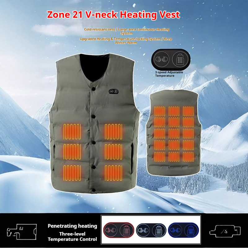 Winter New Style 21 Zone V-Nec - Motorcycle Gear Vest recension och pris