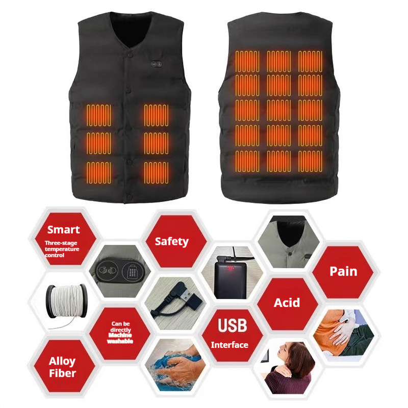 Winter New Style 21 Zone V-Nec - Motorcycle Gear Vest recension och pris