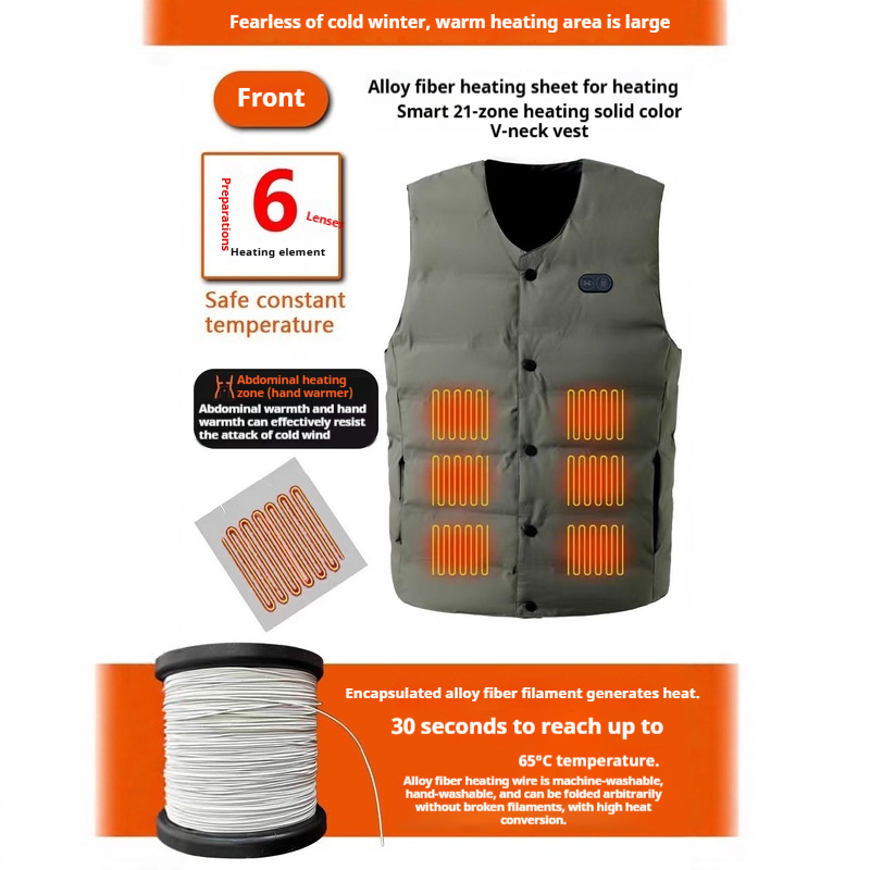 Winter New Style 21 Zone V-Nec - Motorcycle Gear Vest recension och pris